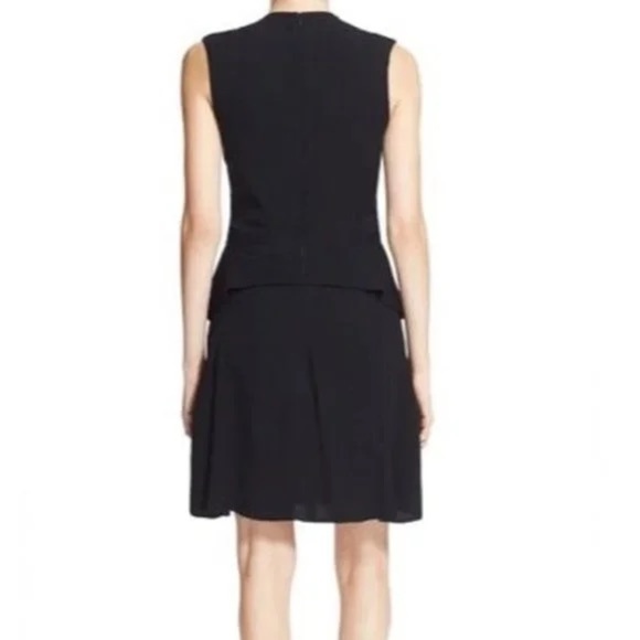 L’AGENCE Black Gabby Tiered Bow Front Dress 0 - Picture 2 of 6